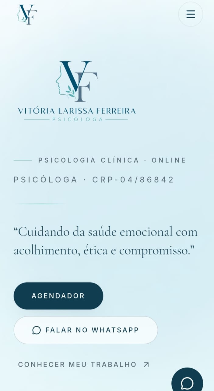Preview do projeto Interface Digital — Site VLF